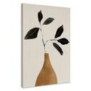 Canvasbillede Gren i gylden vase - ThingDesign