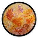 Plakat Golden Flower Rush - Pomata - Rund