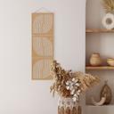 Rumdeler, skillevæg regnbuemønster - MDF naturligt look