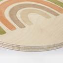 Nouveauprints Cuadro de madera - Arco iris acuarela - Redondo