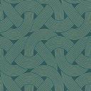 Papel pintado no tejido de estilo art déco azul dorado - papel pintado gráfico con motivo de líneas