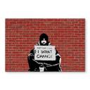 Glasbillede - Banksy - Keep Coins
