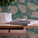 tapet blomstret grøn guld - non-woven tapet A.S. Création