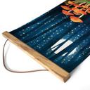 Póster de tela bosque y estrellas de noche - SpaceFrog Designs