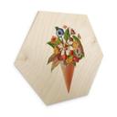 Hexagone - Bois Frida Floral Studio - Cornet de glace fleuri