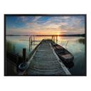 Póster Puesta de sol en el lago