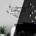 Muursticker Geloof in Sprookjes, Liefde en Geluk + Glow in the Dark