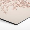 Sekskantet billede Gren af akacie i mokkafarver - Anis-illustration - Aluminium dibond
