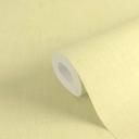 Ensfarvet hør-tekstureret vaniljegult non-woven tapet - ensfarvet tapet til stue og køkken