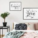 Póster Handlettering Love - blanco