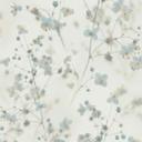 A.S. Creation blomstret tapet i blå og hvidt non-woven tapet blomstret i mat og glat