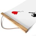 Lienzo, Póster de tela para colgar Banksy - Chica del globo rojo