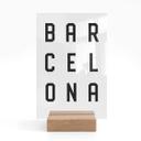 Typografi til bordvisning Barcelona