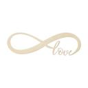 Décoration murale bois placage peuplier - Love à l'infini 