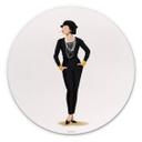 Tableau sur alu-Dibond rond Tohmé - Coco