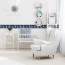 A.S. Création Lovely Kids Frise autocollante enfant - Bleu, Rouge