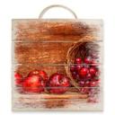 Cuadro de madera Perfoncio - Frutos rojos - 40x41,5 cm