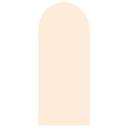 Wall Sticker Rundbue smal - sand