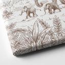 Lienzo Desfile en la jungla con animales - Kikki Belle