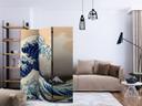 Screen room divider - Den store bølge ud for Kanagawa, 3-delt