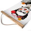 Tekstil plakat Frida Kahlo pop art portræt - Jaszke