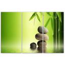 3-delt lærredsprint, GREEN Stones Bamboo Zen