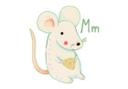 Muursticker Loske M is van Muis