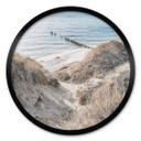Póster Experiencia en la naturaleza en las pintorescas dunas del Mar Báltico - Redondo
