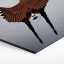 Hexagon Alu-Dibond Zilvereffect -