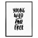 Póster Joven salvaje y libre