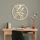 Decoración en madera flor de cala - álamo