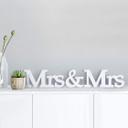 Letras decorativas 3D Mrs & Mrs serif