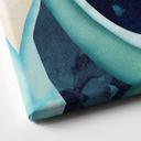 Lienzo SpaceFrog Designs - Azul y dorado