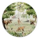 Tableau sur alu-Dibond rond Kikki Belle - Merveille de la forêt