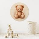 Cuadro de madera Osito de peluche - Magnusson - Redondo