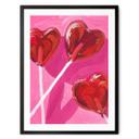 Póster Llave y Mar - Piruleta en forma de corazón