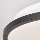 LED-Deckenleuchte Iva, schwarz, ⌀39,5 cm, Deckenlampe mit LED, dimmbar
