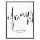 Poster à personnaliser Always