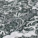 Papel pintado con zarcillos y flores en blanco y negro - papel pintado no tejido de flores