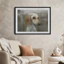 Póster Melik-Nubarova - Perro fiel esperando en la ventana