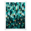 Frederiksson Plakat - Turquoise Feathers