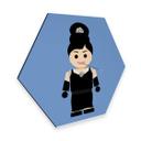 Hexagon - Alu-Dibond Gomes - Audrey Hepburn 