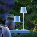 Tischleuchte Cosy, weiß, 10 x 37 cm, Metall weiße Outdoor Tischleuchte