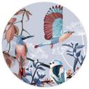Fototapet - Rundt Goed Blauw - Bird in Winter - vliesetapet/selvklæbende non-woven tapet