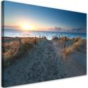 Canvasbillede, solnedgang over havet