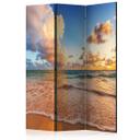 Screen room divider - Morgen ved havet, 3-delt