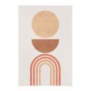 Póster de tela Equilibrio abstracto - Arcos y círculos retro - Costa