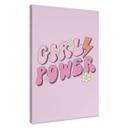 Lienzo Girl Power letras retro morado