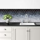 Keukenachterwand Fredriksson - Hexagons - Blue & Gold