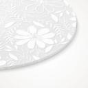 Akrylbillede, vinduesbillede til ophængning Blomstermønster - Rund